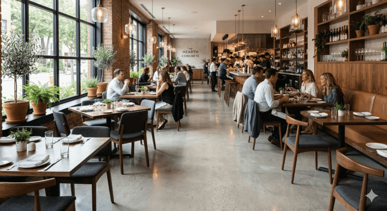 Polished Concrete for Restaurants: Architect’s Guide