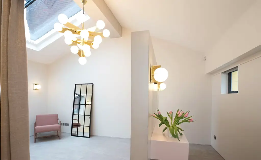 Microcement floors, walls and stairs in an Earls Court house