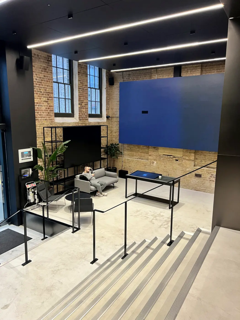 Hardcrete microcement floor at the Lotus Cars London HQ, Farringdon