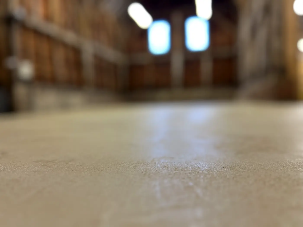 Polished concrete floor in the Fusebox event space, Kingston