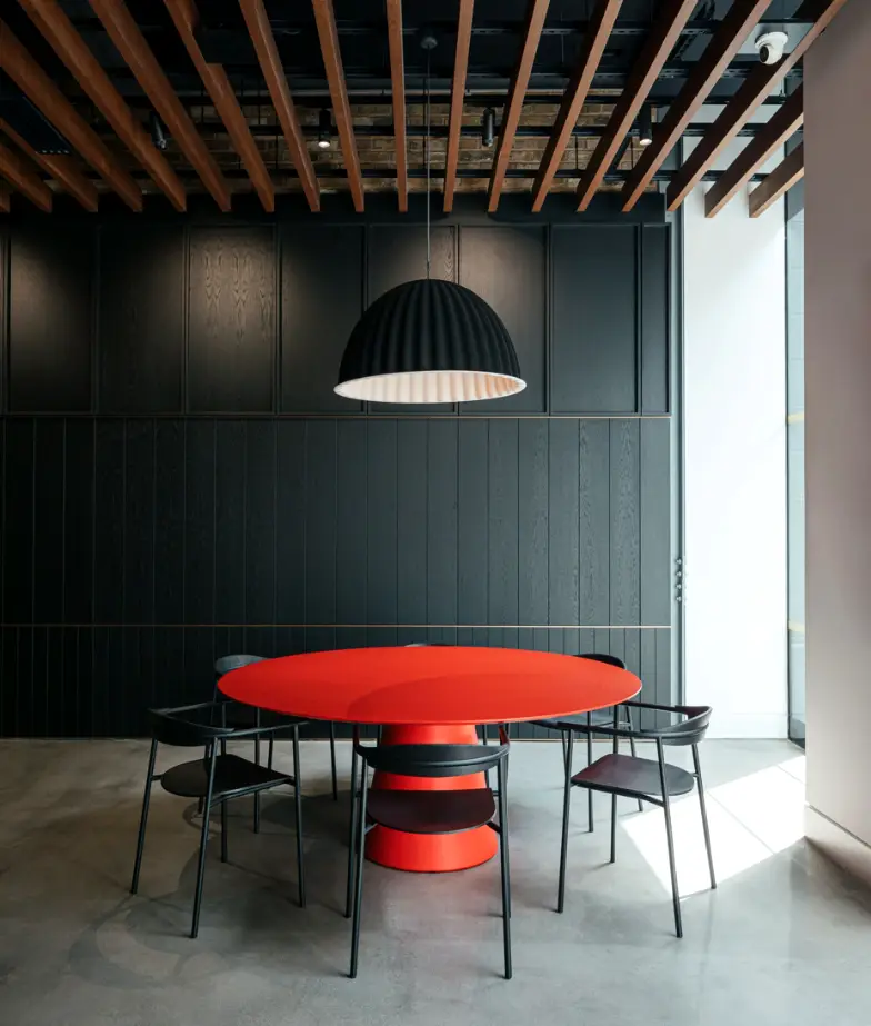 Polished concrete floor in a commercial lobby, Great Eastern Street, Shoreditch
