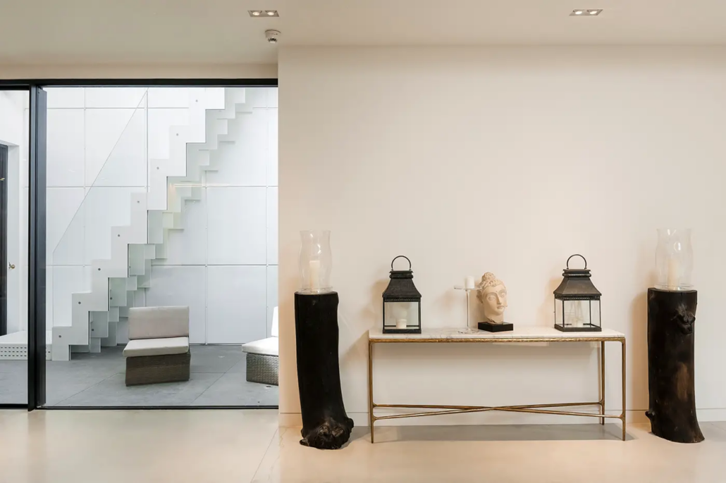 Polished concrete floor in a St John’s Wood town house