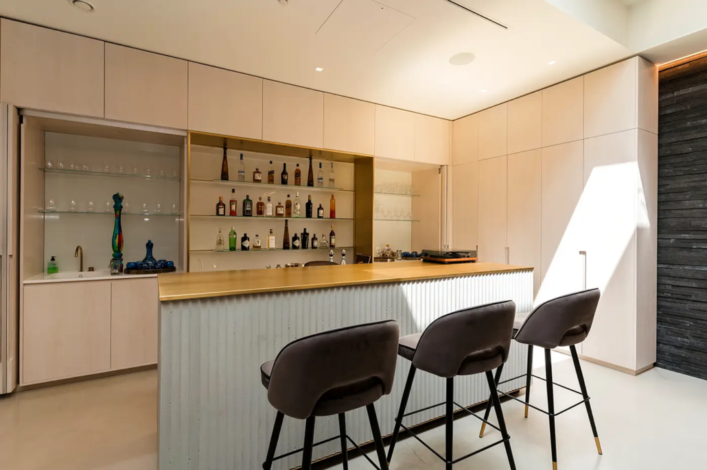 Polished concrete floor in a St John’s Wood town house
