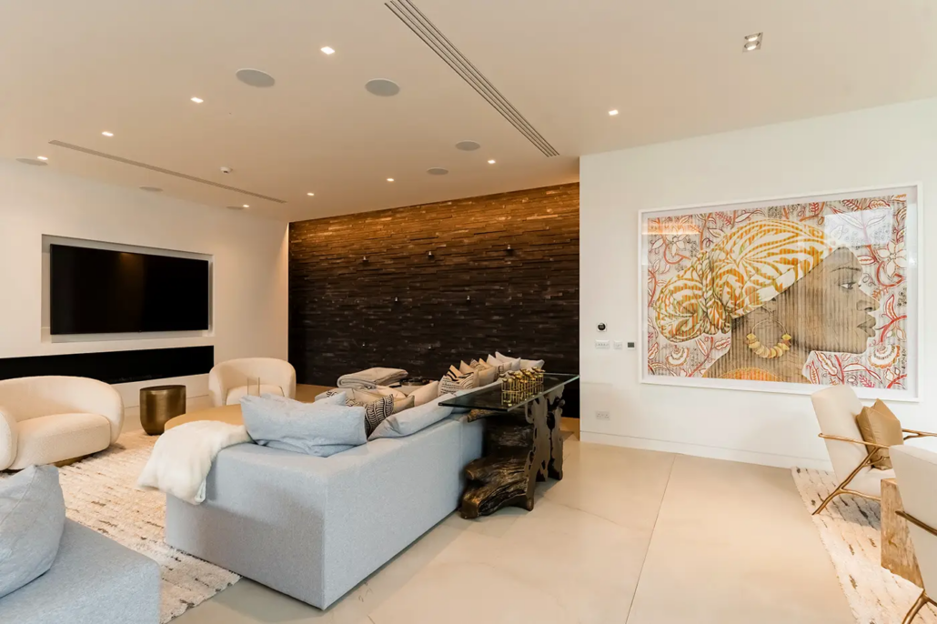 Polished concrete floor in a St John’s Wood town house